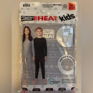 32 Degrees Gray Snow Flake Thermal Set size M kids